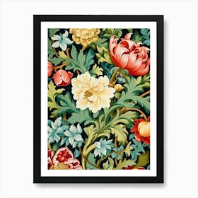 Floral Wallpaper 363 Art Print