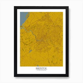 Bristol Yellow Blue Art Print