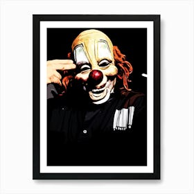 Clown Face slipknot band 2 Art Print