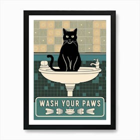 Wash Your Paws 7 Art Print