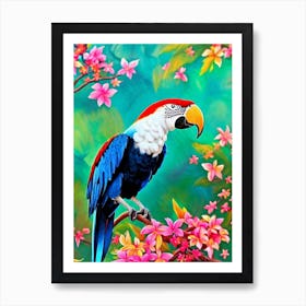 Macaw Tropical bird Art Print