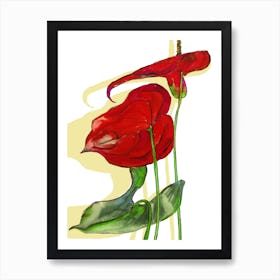 Blooming Anthurium Affiche