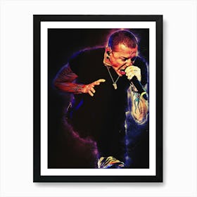 Spirit Of Chester Bennington Live Concert 1 Art Print