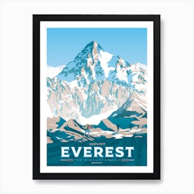 Mount Everest The Himalayas Asia Art Print