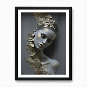 Abstract Portrait Of A Woman 14 Art Print