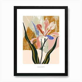 Colourful Flower Illustration Poster Hyacinth 2 Art Print