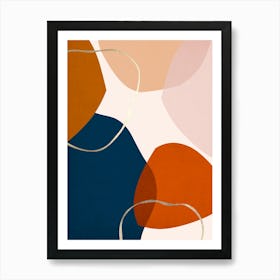 Expressive boho shapes 29 Art Print