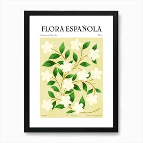 Spanish Flora Common Myrtle Art Print