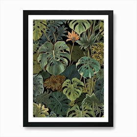 Tropical Leaves 7 Art Print