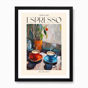 Milan Espresso Made In Italy 3 Poster Art Print