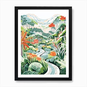 Noog Nooch Tropical Garden Thailand 1 Art Print