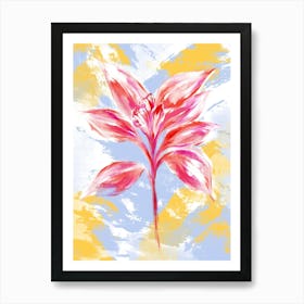 Wild Red Plant Art Print