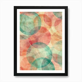 Watercolor Circles 7 Art Print