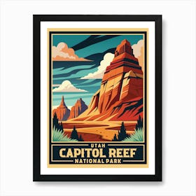 Utah Capitol Reef National Park Art Print