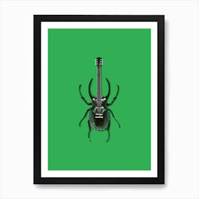 Guitar Bug Art Print