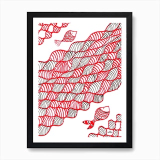 Coral Fish Art Print