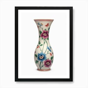 Chinese Famille Rose Vase Art Print