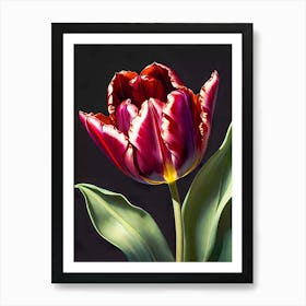 Red Tulip Art Print