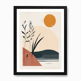 Lake, Scandinavian Simplicity Art Print