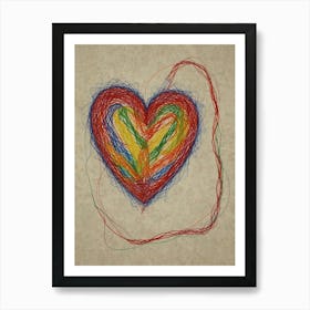 Heart Of Love 48 Art Print