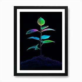 Plant Grows In The Dark 4 Art Print