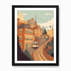 Istanbul Turkey Travel Illustration 2 Art Print