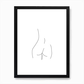 Female Form 3 Line Art Print