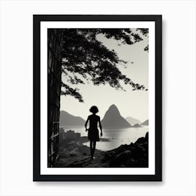 Rio De Janeiro, Black And White Analogue Photograph 3 Art Print