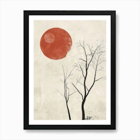 Bare Trees Canvas Print 1 Art Print