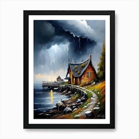 Stormy Night Art Print