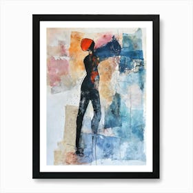 Woman Silhouette Art Print