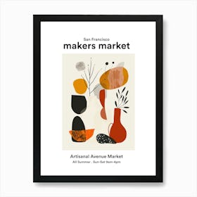 San Francisco Artisanal Avenue Market 2 Art Print