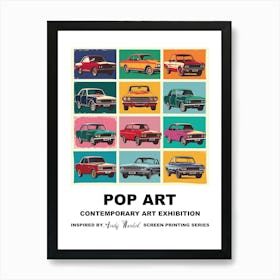 Poster Chairs Pop Art 1 Art Print