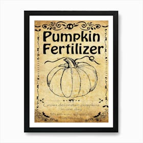 Pumpkin Fertilizer Póster