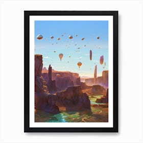 Fantasy Landscape Painting Art Print