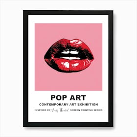 Poster Lips Pop Art 2 Art Print
