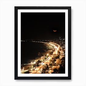 Moon Beach Art Print