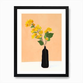 Branches Blooming Sunny Art Print