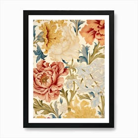 Floral Wallpaper 18 Art Print