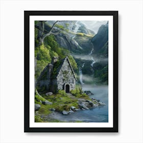 House By The Lake Art Print
