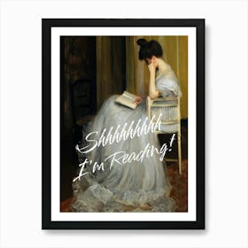 Reading nook decor, vintage altered wall art, trendy eclectic bookish wall decor Affiche