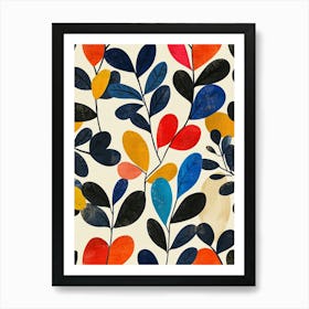 Colorful Leaves 3 Art Print