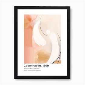 World Tour Exhibition, Abstract Art, Copenhagen, 1960 2 Art Print