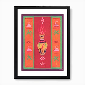 Fire Vase Art Print