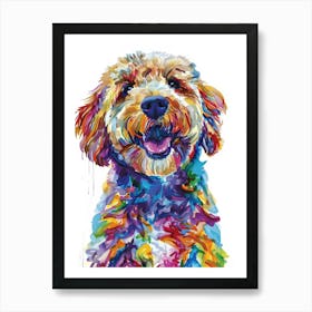 Rainbow Dog Art Print