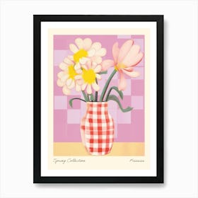 Spring Collection Freesias Flower Vase 2 Art Print