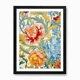 Floral Wallpaper 94 Art Print