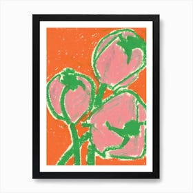 Pink Tulips Art Print