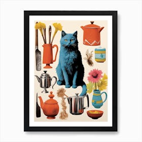 Cats And Kitchen Lovers 1 Art Print