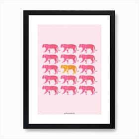 Mystical Tigers-Be Different Art Print